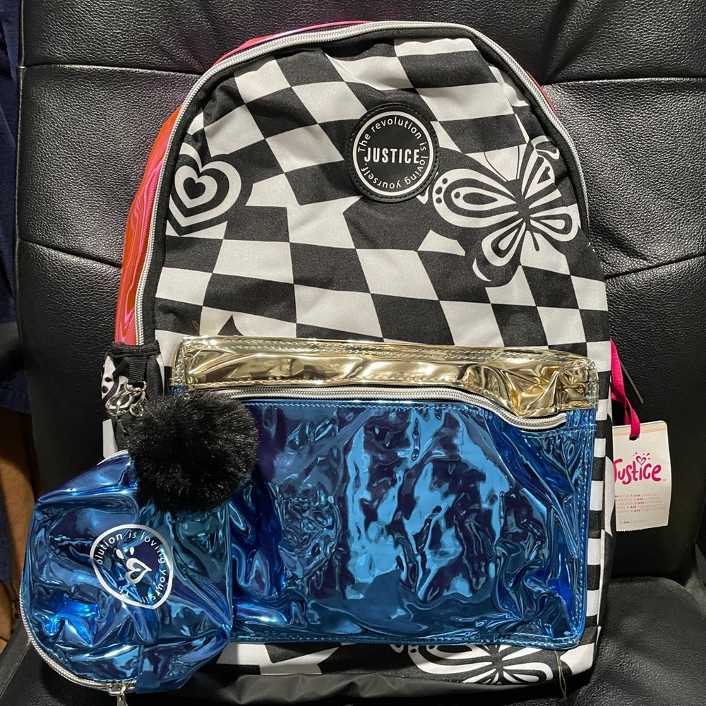 Girls 17" Backpack with Pouch 2-Piece Set